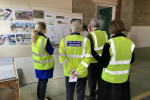 Commissioner Chris Nelson, Gloucestershire looking at the plans